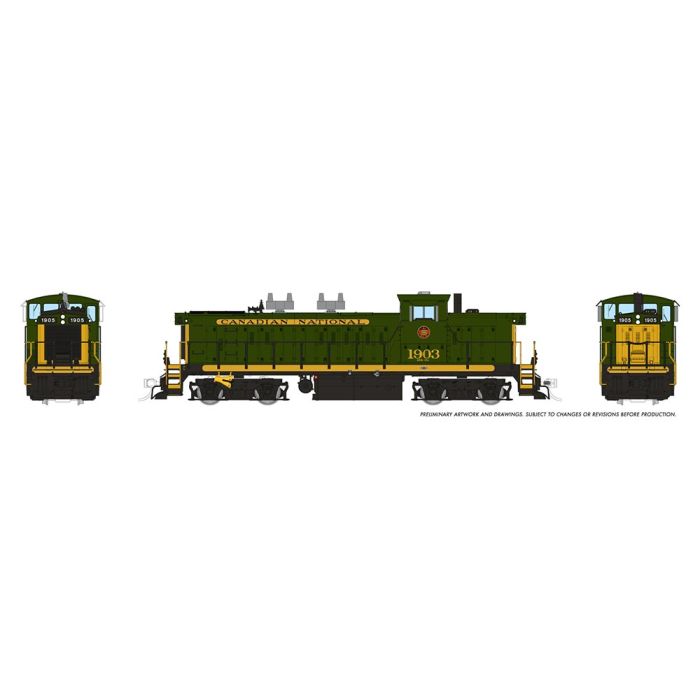HO GMD-1 (DC/DCC/Sound): CNR - Green Scheme: #1917