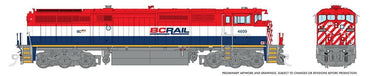 HO Dash 8-40CM (DC/Silent): BCR - Red/White/Blue w/Frame Stripe: #4621
