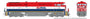 HO Dash 8-40CM (DC/Silent): BCR - Red/White/Blue w/Frame Stripe: #4621