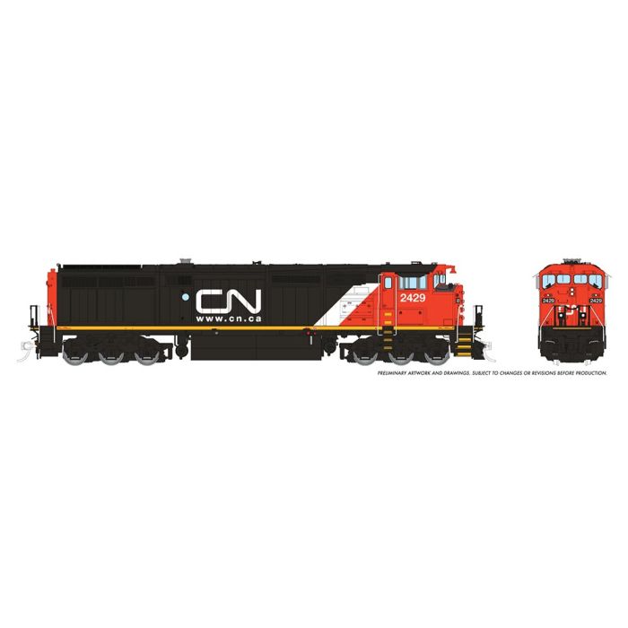 HO Dash 8-40CM (DC/DCC/Sound): CN - CN Website Scheme: #2429