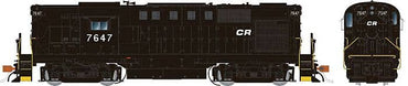 HO Alco RS11 (DC/Silent): Conrail #7638 (Ex-PC Patch, black, white)