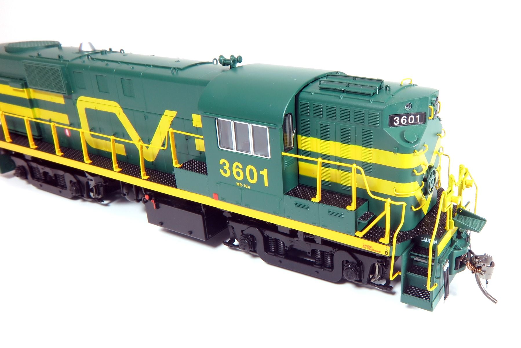 HO RS-11 (DC/DCC/Sound): Central Vermont - Green w/Noodle: #3606
