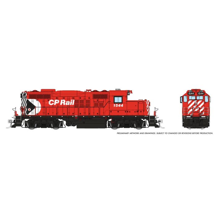 HO GP9u (DC/Silent): CP (Multimark) #1544