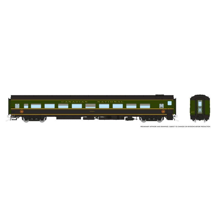 HO Lightweight Coach: CNR - 1954 Scheme: #5598