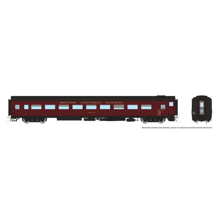 HO Lightweight Coach: BC Rail: #156520 Capilano