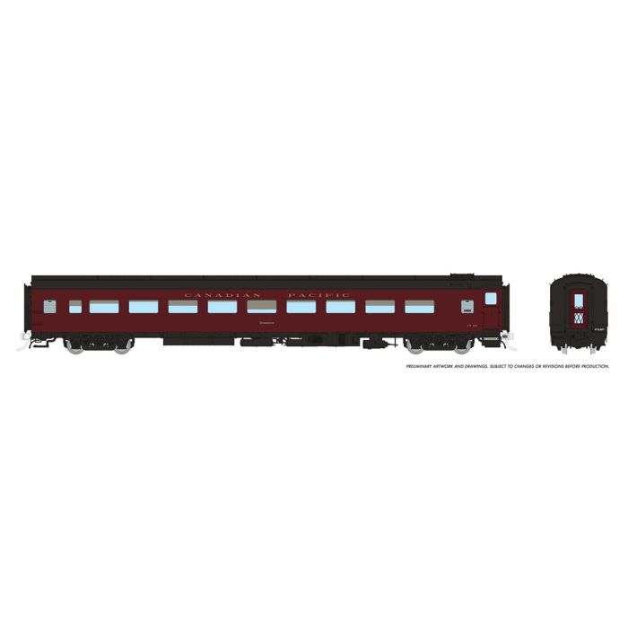 HO Lightweight Coach: CP - Royal Canadian Pacific: #102 E.S. Smith