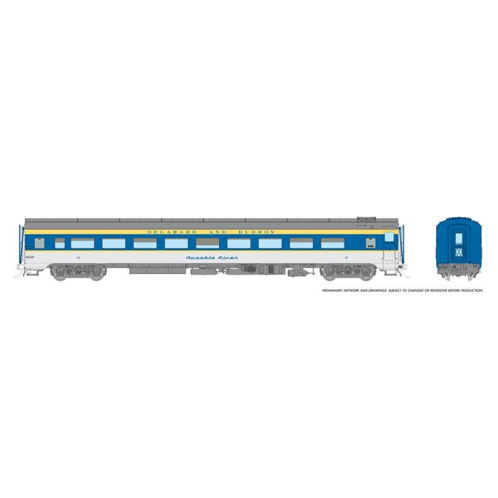 HO Lightweight Coach: Delaware & Hudson: #31 Ausable River