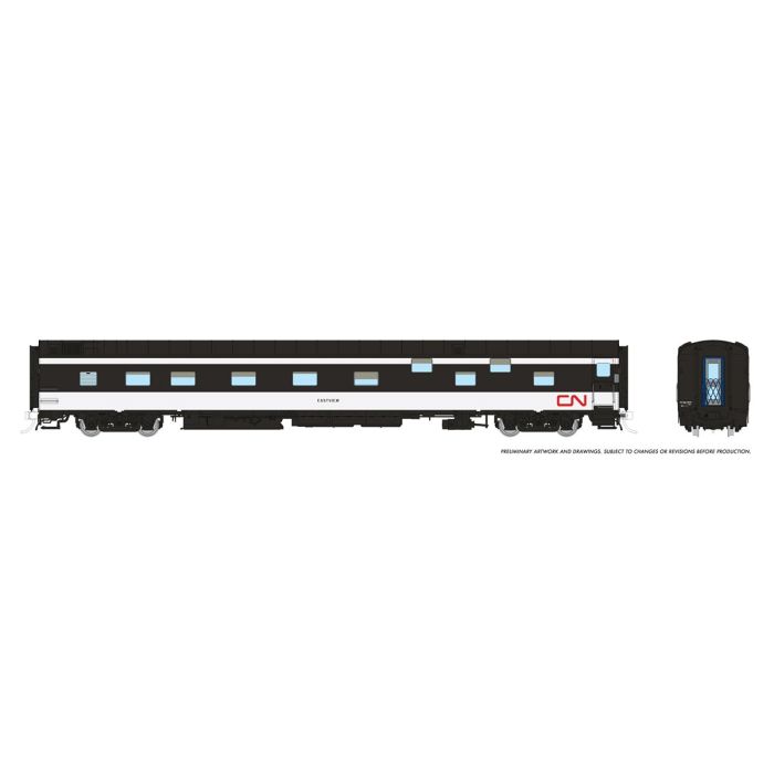 HO Duplex Sleeper: CN - Wet Noodle Scheme: #1111 Eastview