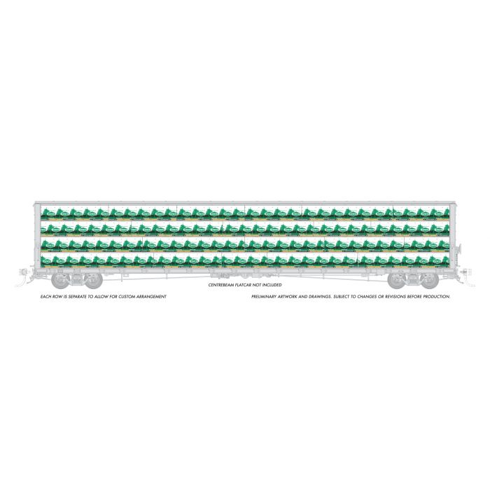HO Centerbeam Lumber Load: Irving