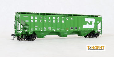 HO PS-2 4750 Covered Hopper: Burlington Northern (Delivery, Cascade Green) #449310