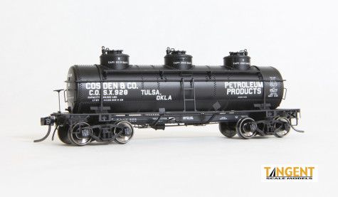 HO GA 6000 Gallon, 3-Compartment Tank Car: COSX #929