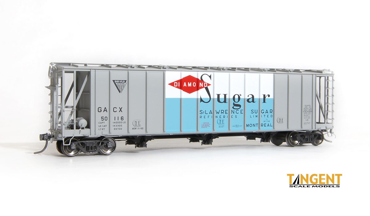 HO General American Dry-Flo Covered Hopper: GACX Diamond Sugar (Montreal 1960+) #50117