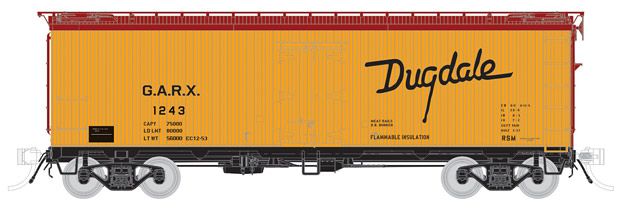 HO GARX 36ft Meat Reefer: Dugdale (Large Logo) #1248