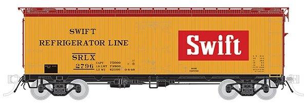 HO GARX 37ft Meat Reefer: Swift (Red Block) #2534