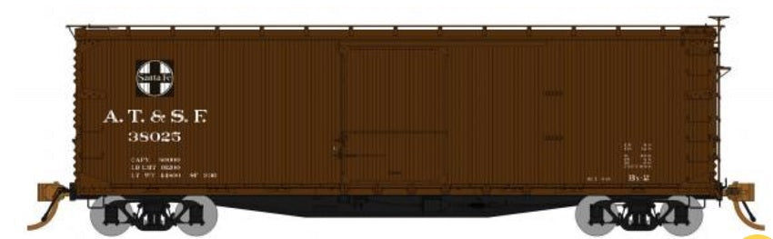 HO USRA D-S Boxcar: Atchison Topeka & Santa Fe #37027