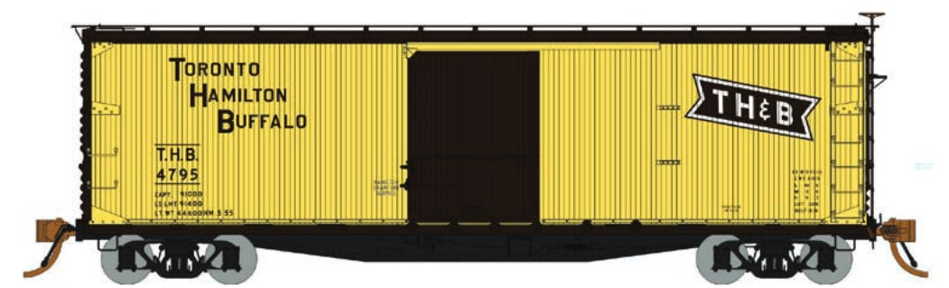 HO USRA D-S Boxcar: Toronto Hamilton & Buffalo #4795