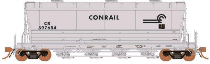 HO ACF Flexi-Flow Hopper: CR (Conrail Repaint) #897684