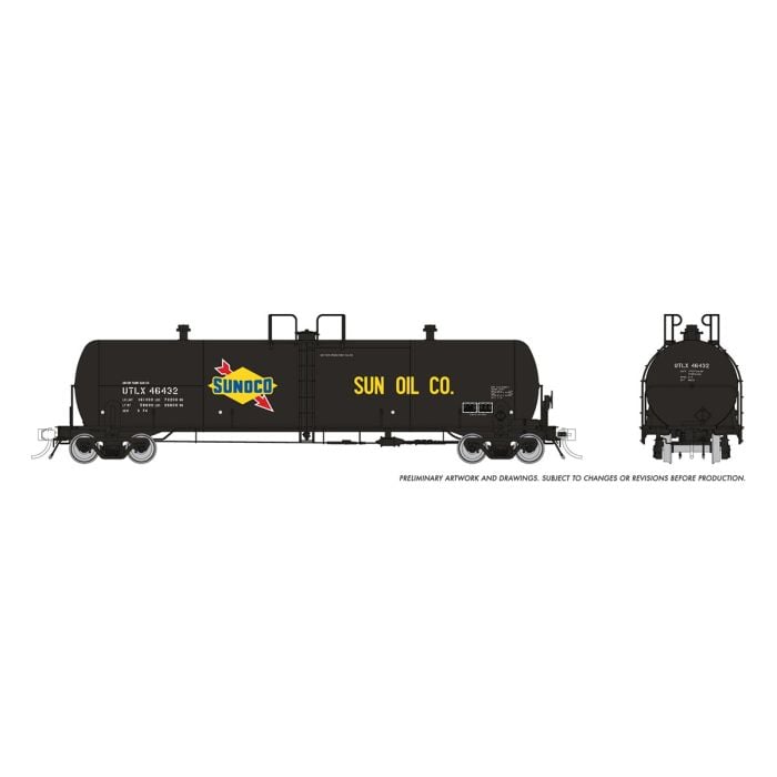 HO Procor GP20 Tank Car: UTLX (Sunoco) #46442