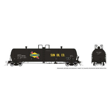 HO Procor GP20 Tank Car: UTLX (Sunoco) #46442