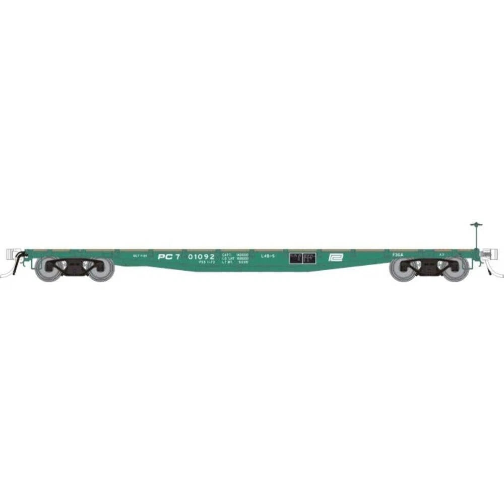 HO F30A Flatcar: Penn Central #701482