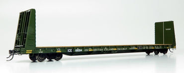 HO Mil Bulkhead Flatcar: ICE (Ex-BCR Patch) #66008