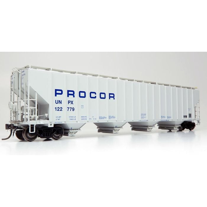 HO Procor 5820 Covered Hopper: UNPX (Blue Solid) #122770