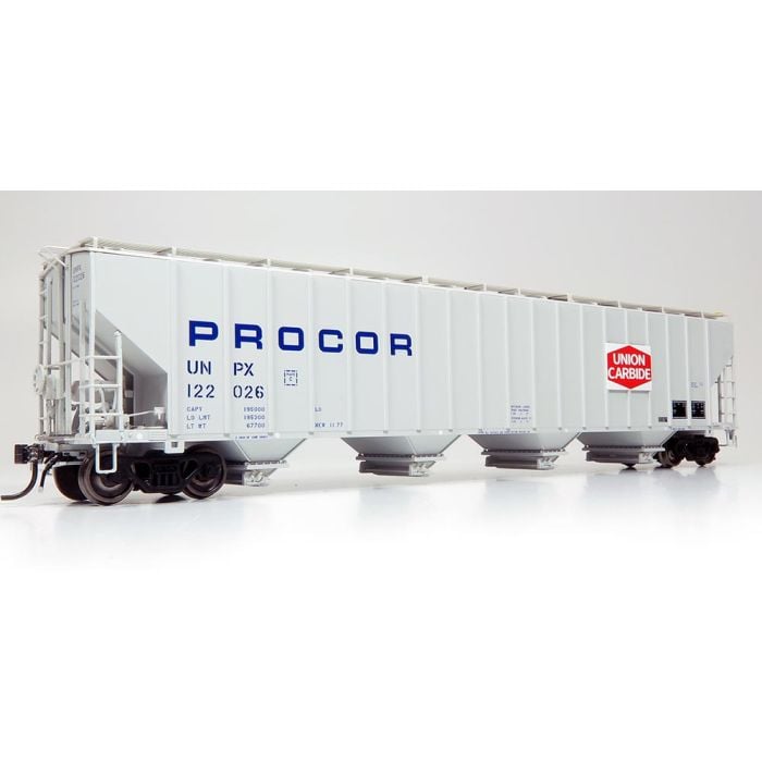HO Procor 5820 Covered Hopper: UNPX (Union Carbide) #122041