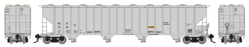 HO Procor 5820 Covered Hopper: Dow Chemical #7204