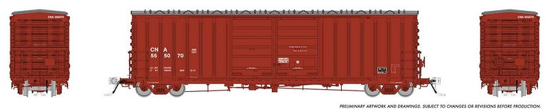HO PC&F B-70-69 Boxcar: Canadian National #555061