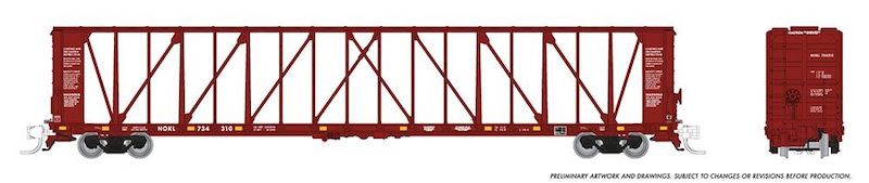 HO NSC Centrebeam Flatcar: NOKL #734368