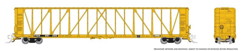 HO NSC Centrebeam Flatcar: TTX #861209