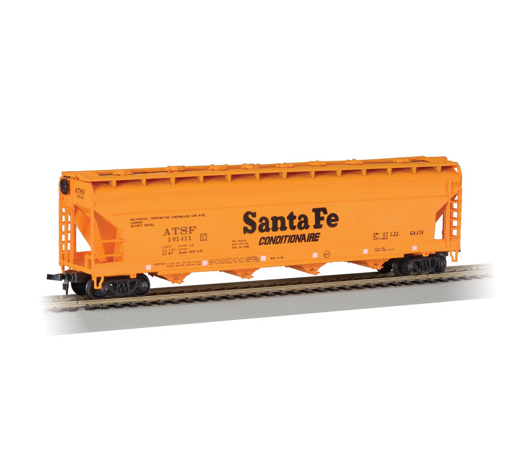 HO 56ft ACF Center-Flow Hopper: Santa Fe (Orange) #101411