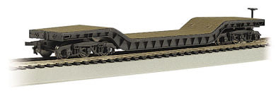 HO 52ft Center Depressed Flatcar w/ No Load: Undecorated