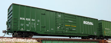 HO Trenton Works 6637cf Boxcar: BC Rail (Delivery) #60246
