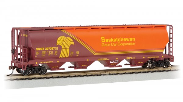HO Canadian 4-Bay Cylindrical Grain Hopper: Saskatchewan #397387