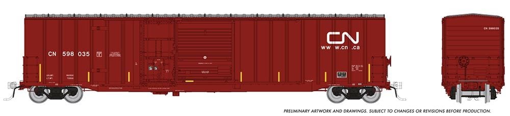 HO Trenton Works 6348cf Boxcar: Canadian National (Website) #598035