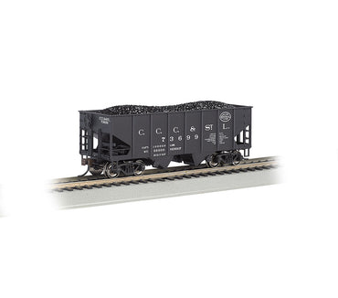 HO 55-Ton 2-Bay USRA Outside Braced Hopper w/ Load: New York Central (Big Four) #73699