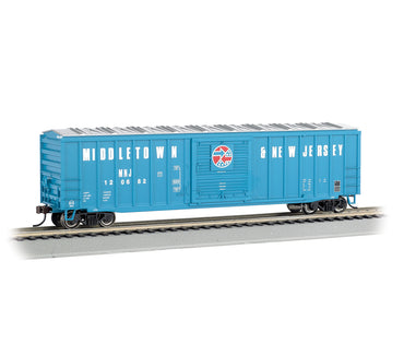 HO 50ft Outside Braced Sliding Door Boxcar: Middletown & New Jersey #120682