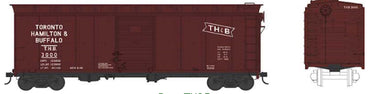 HO 40ft 2-Door Boxcar: Toronto Hamilton & Buffalo #3167