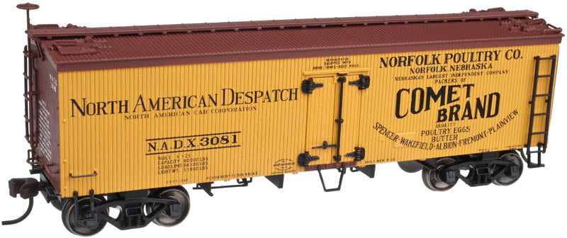 HO 36ft Wood Reefer: Norfolk Poultry Company #3080