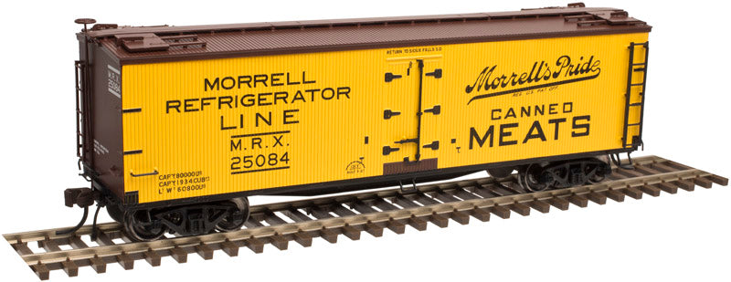HO 40ft Wood Reefer: Morrell Refrigerator Line (Canned Meats) #25084