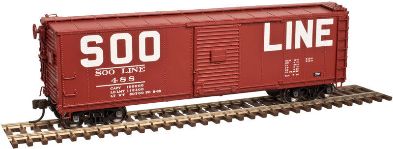HO USRA Steel Rebuilt Boxcar: Soo Line #482