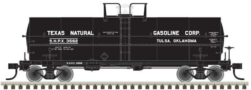HO 11,000 Gallon Tank Car: Texas Natural Gasoline Corp. #3562