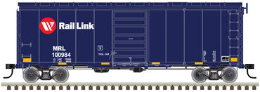 HO 40ft Postwar 7ft Door Boxcar: Montana Rail Link #100988