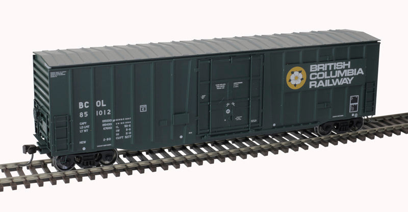 HO NSC 5277 PD Boxcar: British Columbia Railway #851012