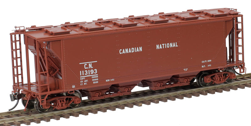 HO Slab-Side Covered Hopper: Canadian National (No Herald) #113193