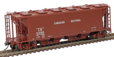 HO Slab-Side Covered Hopper: Canadian National (No Herald) #113193