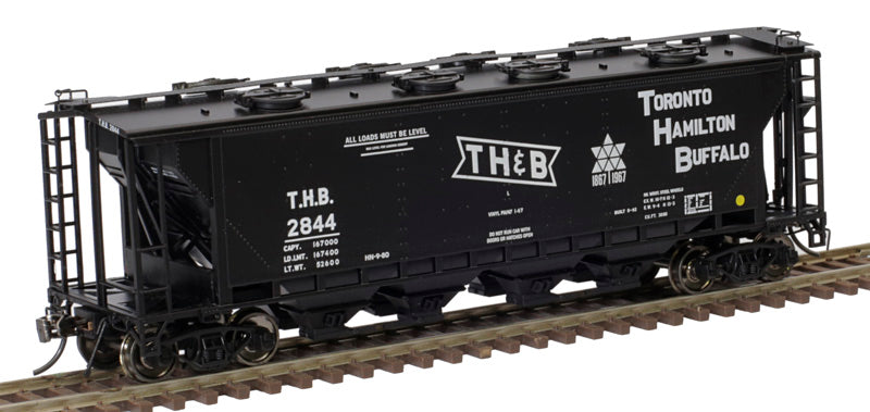 HO Slab-Side Covered Hopper: Toronto Hamilton & Buffalo (1967 Anniversary) #2844