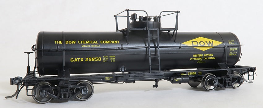 HO GA 8000 Gallon Welded Tank Car: GATX (DOW Pittsburgh) #25859