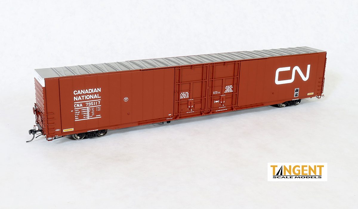 HO Greenville 86ft High Cube Double Plug Door Boxcar: CN (Delivery) #795106